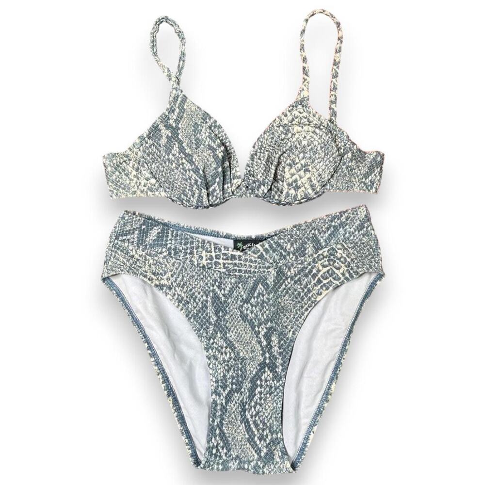 Vintage 1990s deadstock snake print bikini